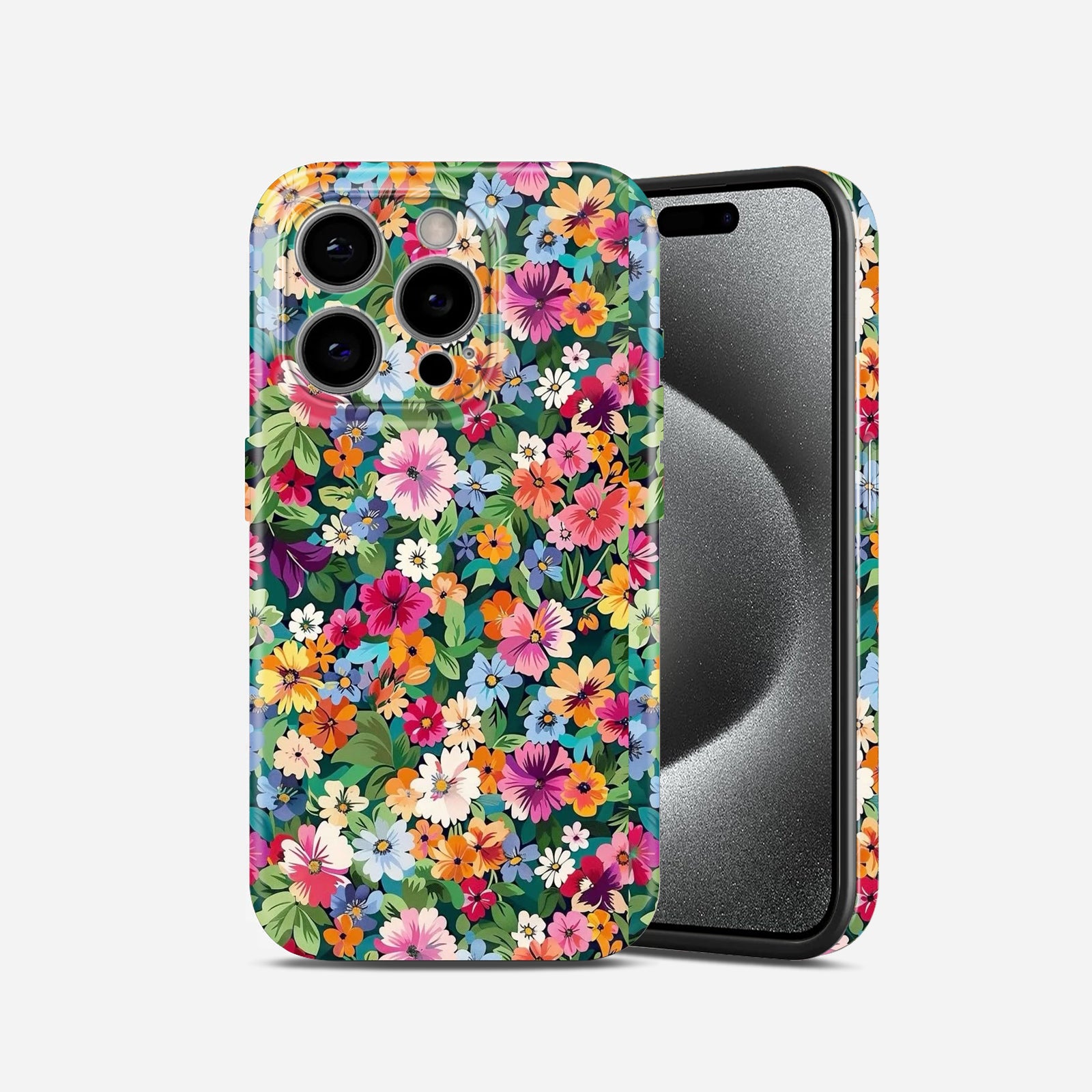 Colourful Wildflower Garden Print, Hard Glossy Case - Stylish & Protective Cover