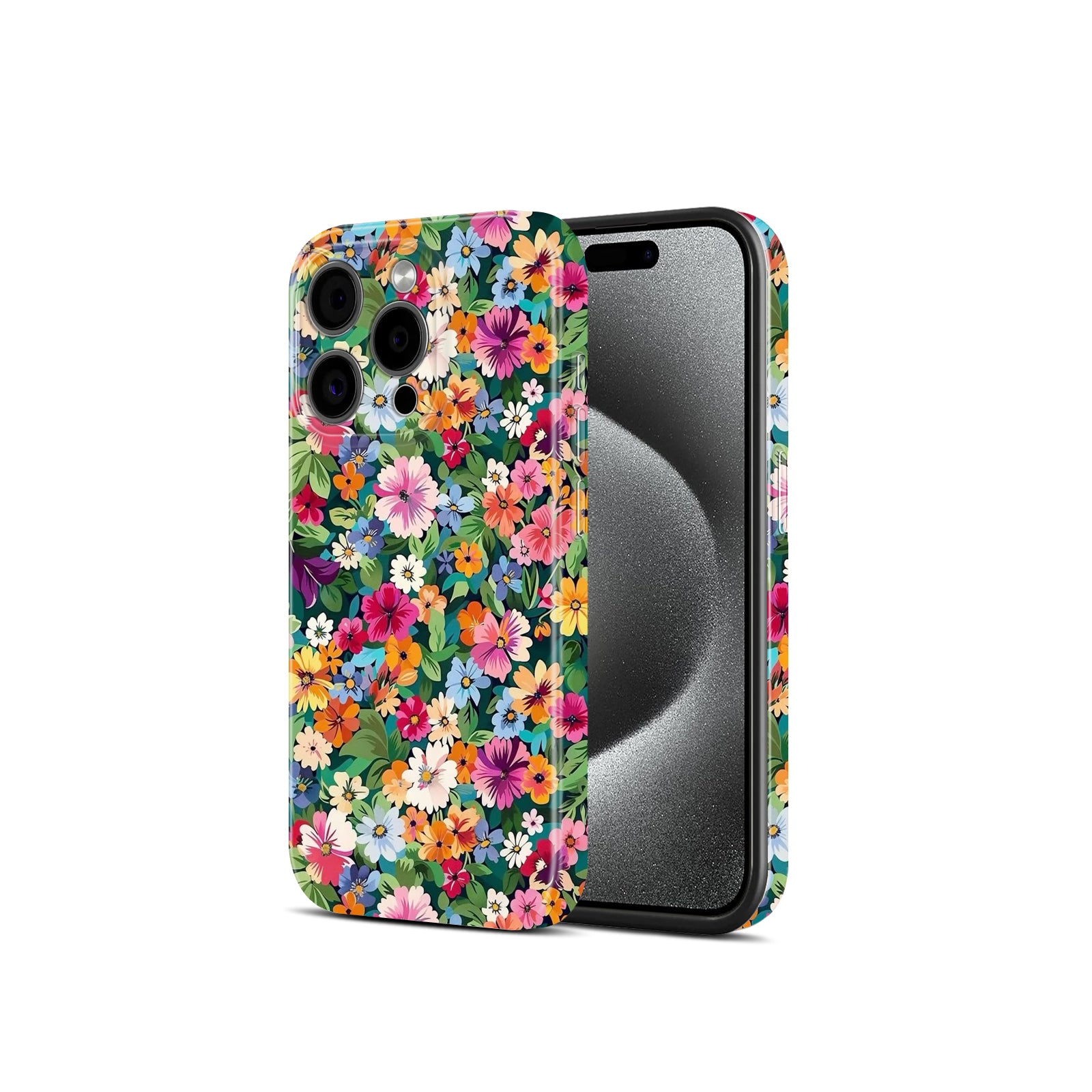 Colourful Wildflower Garden Print, Hard Glossy Case - Stylish & Protective Cover