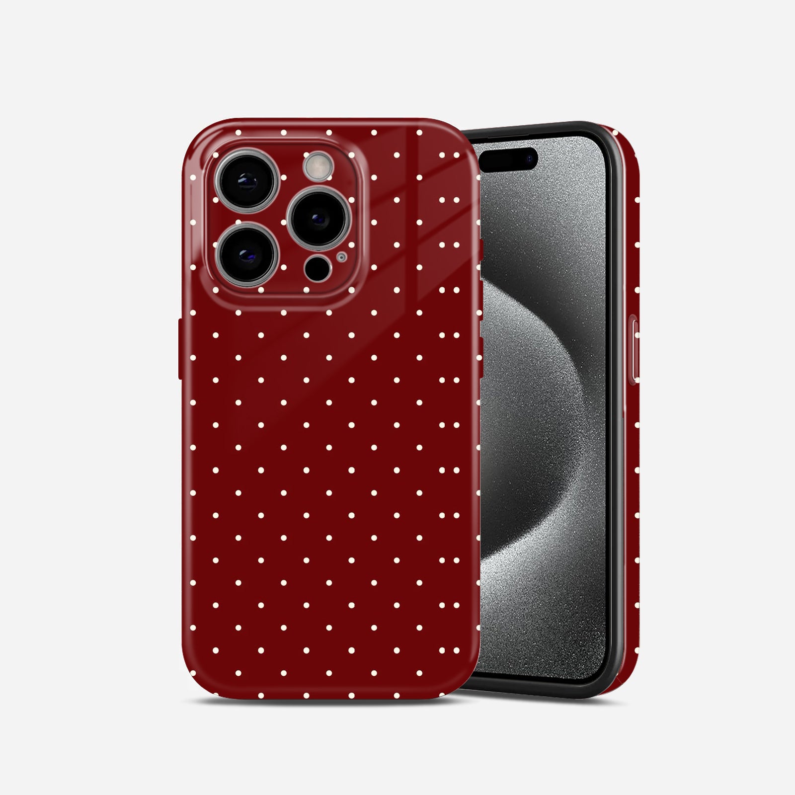Red Polka Dot Design, Hard Glossy Case - Stylish & Protective Cover