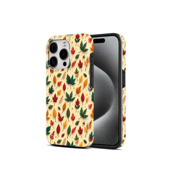 Autumn Leaves Pattern, 2 in 1 Mobile Case, Dual Layer Protective Cover