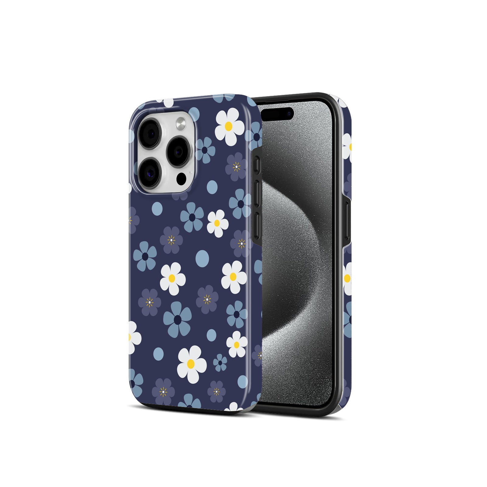 The Joyful Studio Floral Daisy Pattern, 2 in 1 Mobile Case, Dual Layer Protective Cover