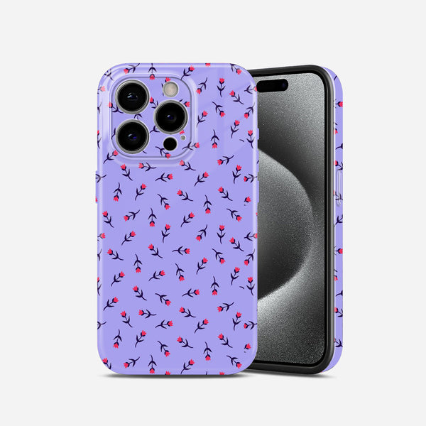 Purple Floral Ditsy Print, Hard Glossy Case - Stylish & Protective Cover