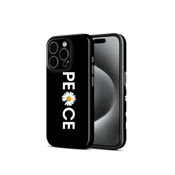 Peace Daisy Floral Design, Hard Glossy Case - Stylish & Protective Cover