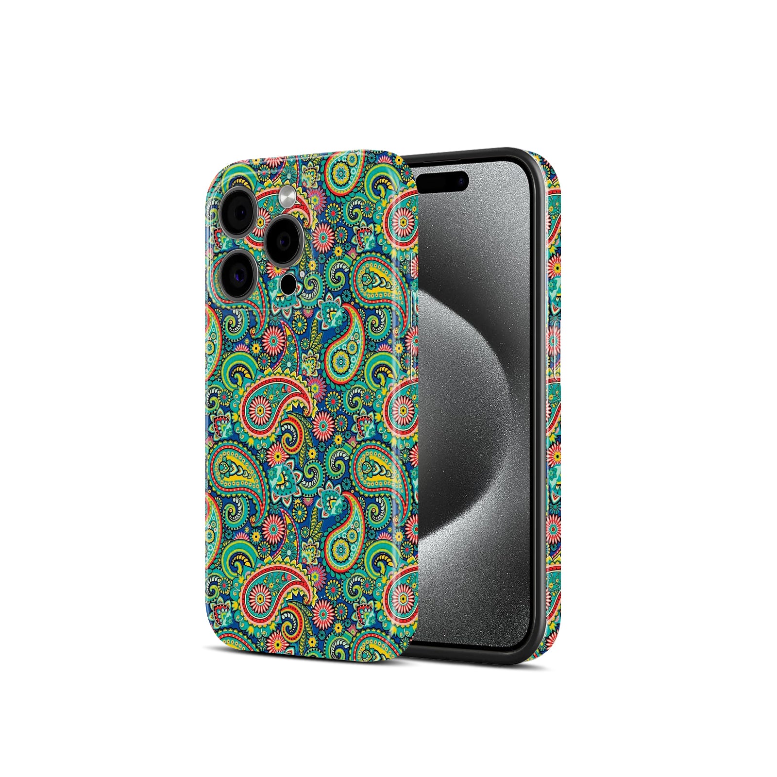 Colourful Paisley Floral Pattern, Hard Glossy Case - Stylish & Protective Cover