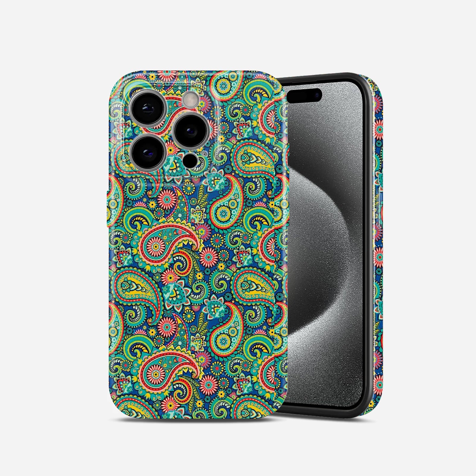 Colourful Paisley Floral Pattern, Hard Glossy Case - Stylish & Protective Cover