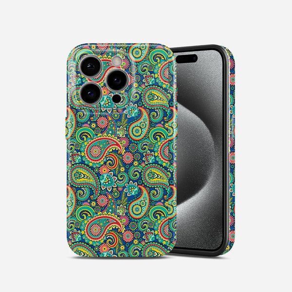 Colourful Paisley Floral Pattern, Hard Glossy Case - Stylish & Protective Cover