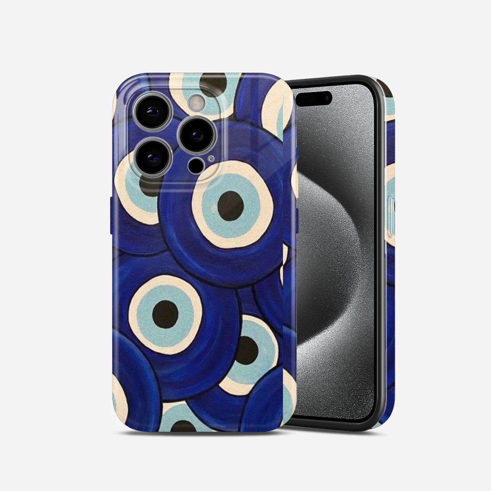 Evil Eye Pattern, Hard Glossy Case - Stylish & Protective Cover