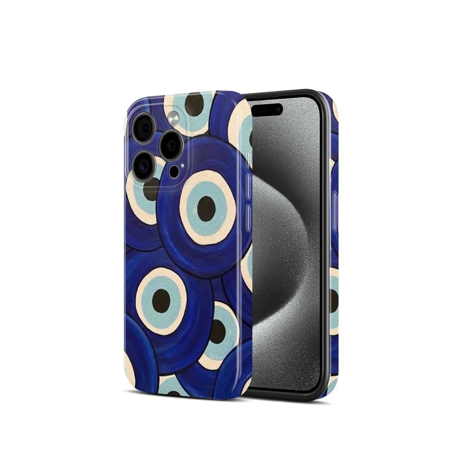 Evil Eye Pattern, Hard Glossy Case - Stylish & Protective Cover