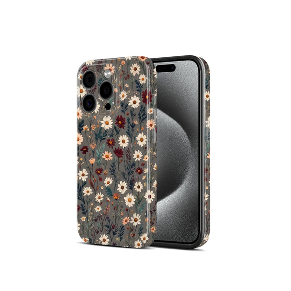 Wildflower Daisy Pattern, Botanical Design, Hard Glossy Case - Stylish & Protective Cover