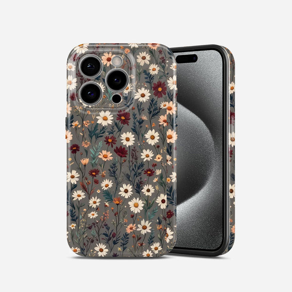 Wildflower Daisy Pattern, Botanical Design, Hard Glossy Case - Stylish & Protective Cover