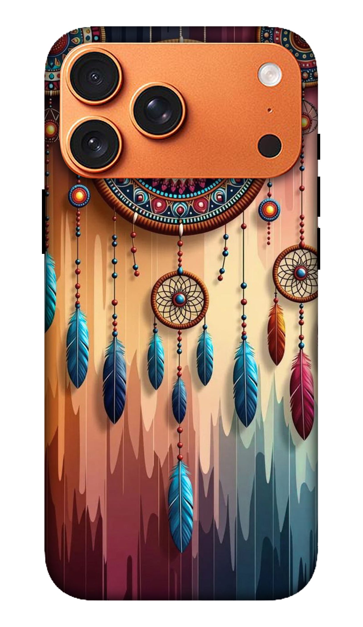 Abstract Feather Gradient Artistic Case