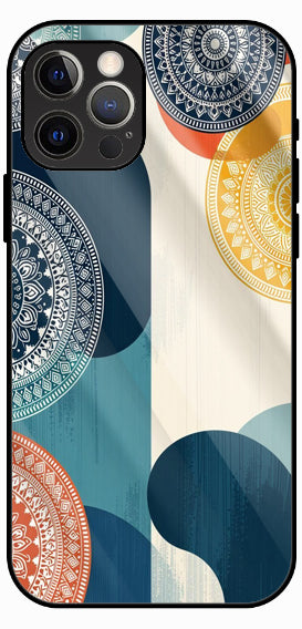 Abstract Mandala Soft Pastel Luxury Glass Back Phone Case