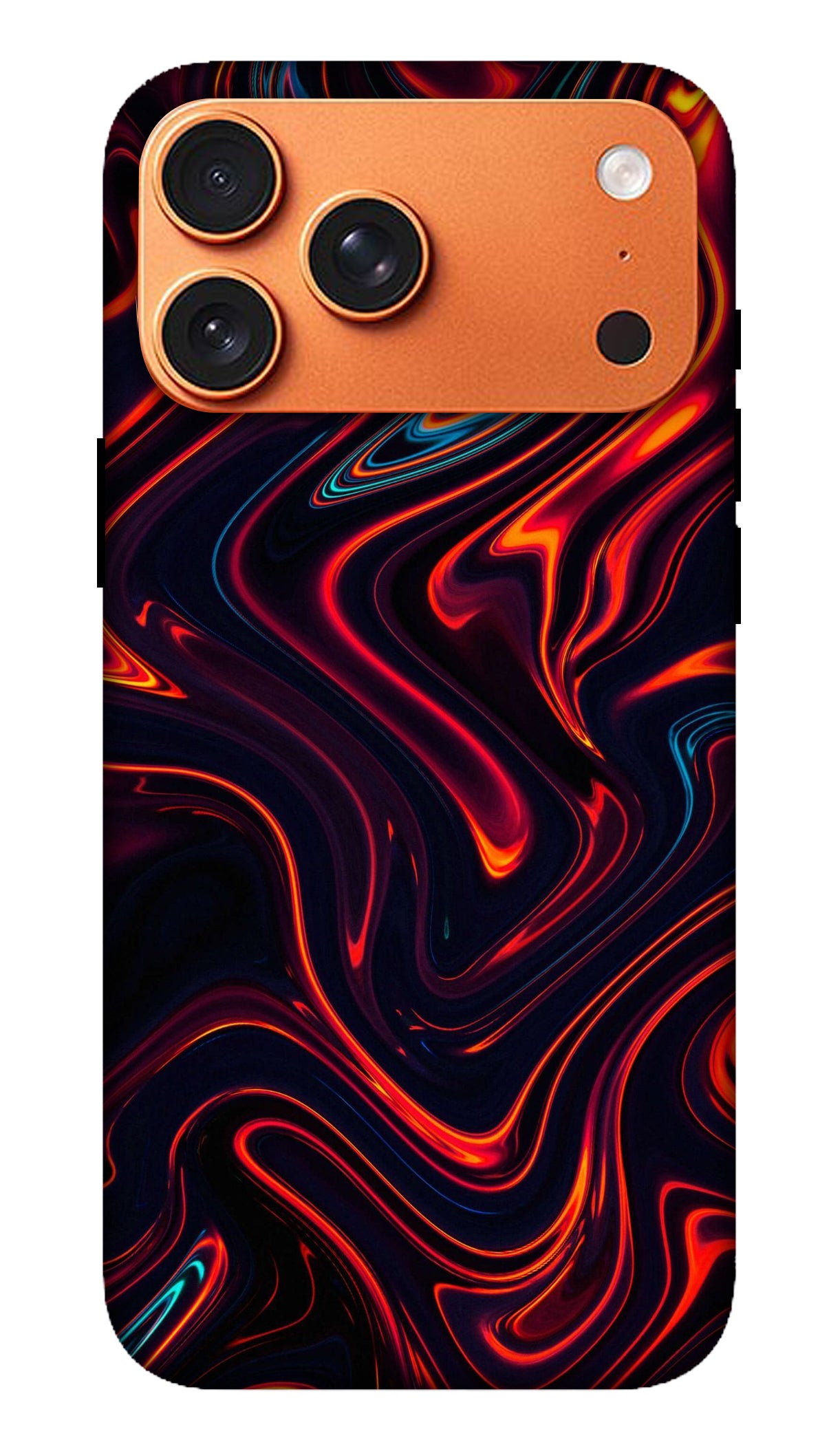 Abstract Neon Liquid Wave Phone Case