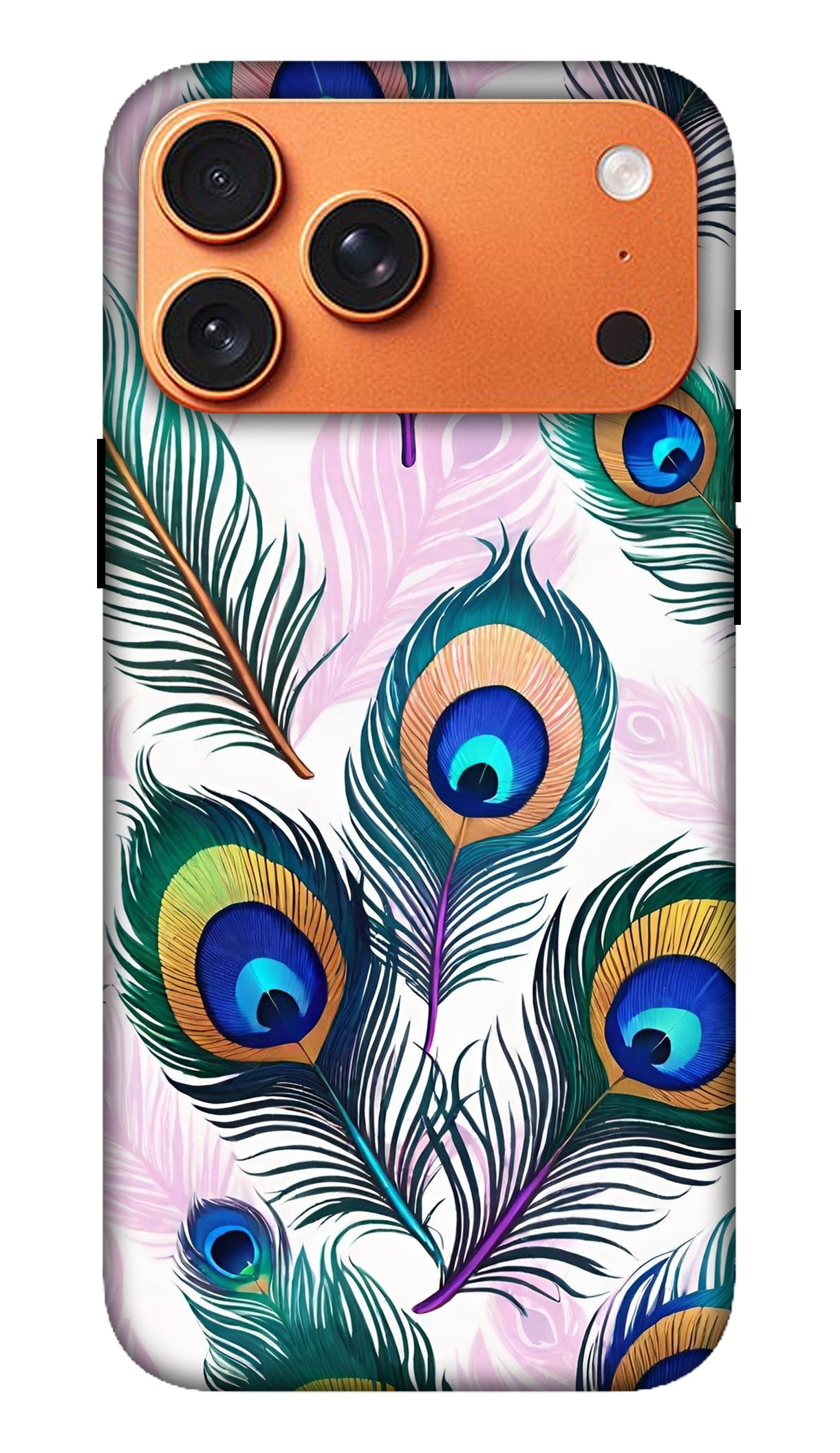 Abstract Peacock Feather Designer Phone Case