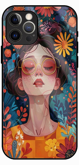 Artistic Portrait Fusion Luxury Glass Back Phone Case