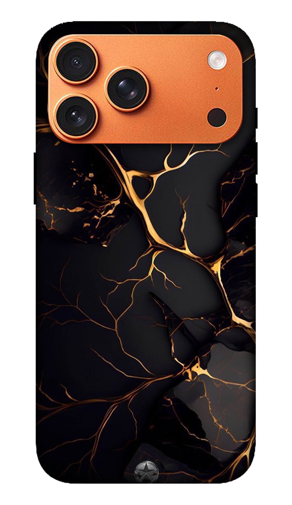 Black Marble Gold Line Phone Case