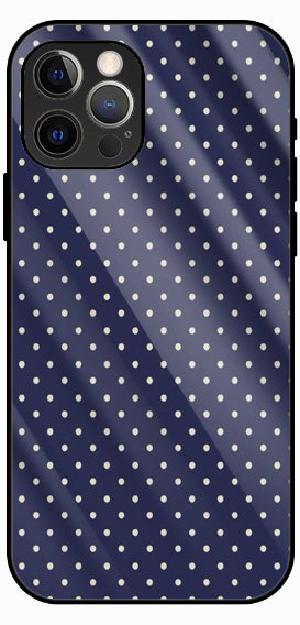 Blue Diagonal Texture Premium Glass Phone Case