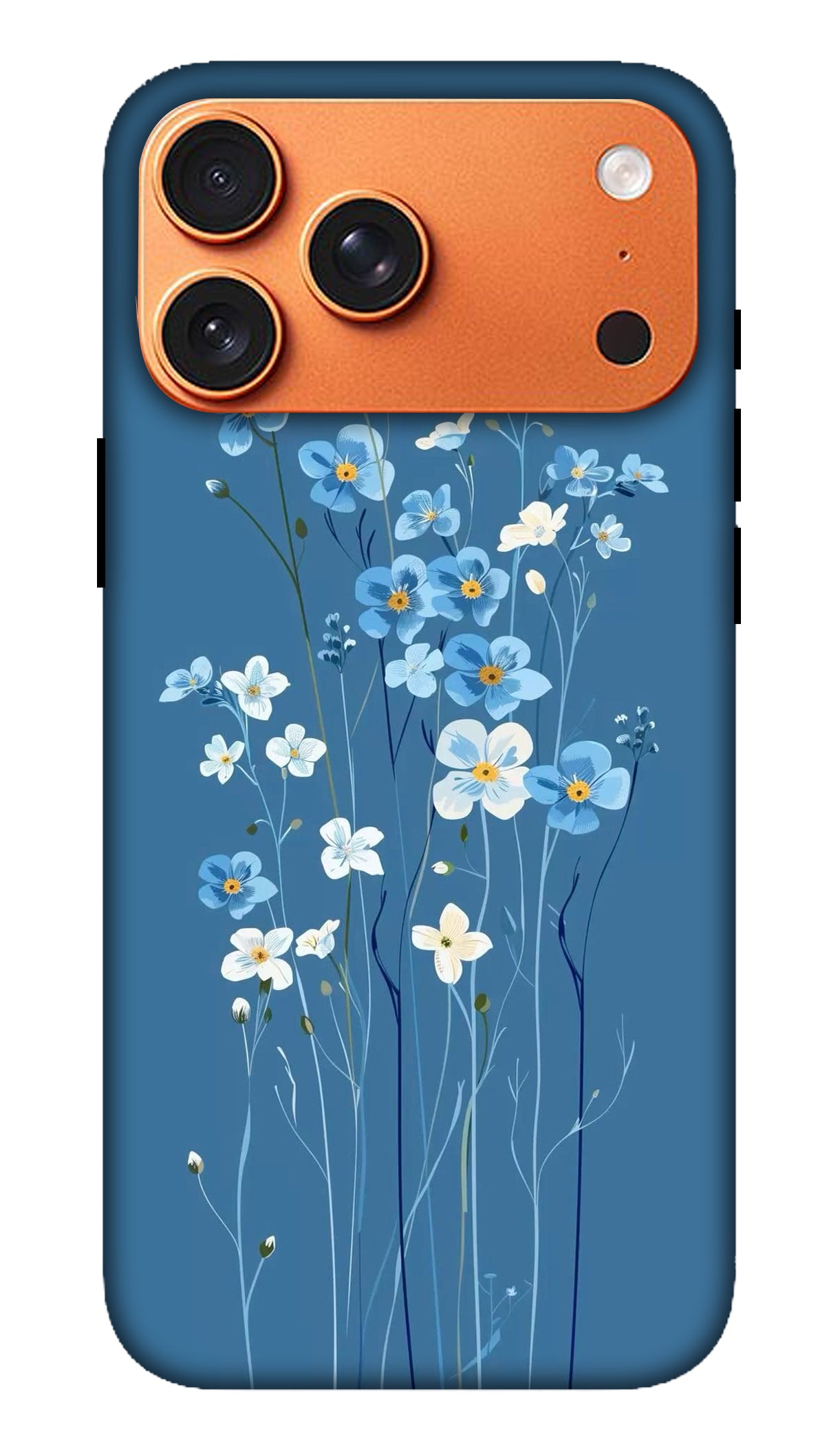 Blue Tiny Flower Floral Phone Case