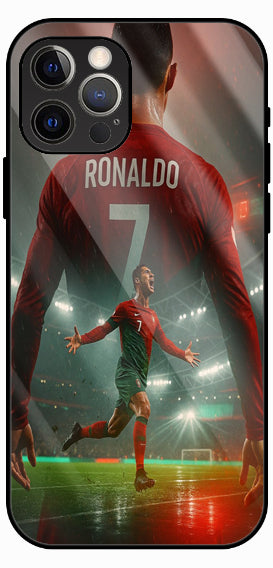 CR7 Jersey Soccer Luxury Glass Back Phone Case