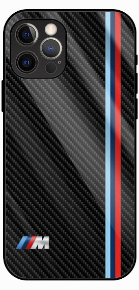 Carbon Fiber Racing Premium Glass Phone Case