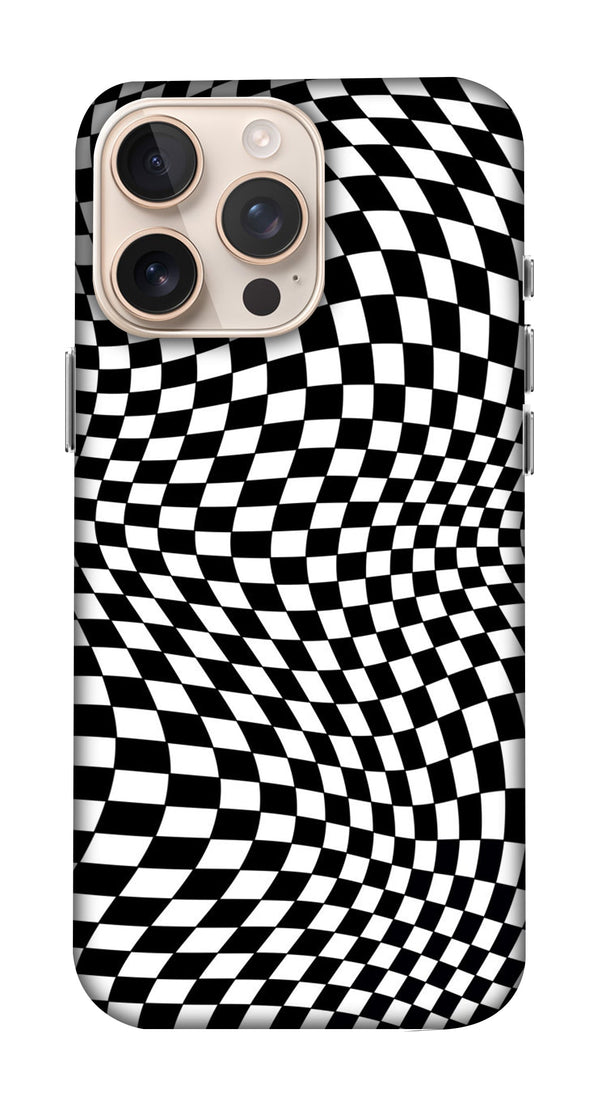 Checks Pattern Black and White Mobicase
