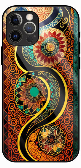 Colorful Abstract Marble Art Luxury Glass Back Phone Case