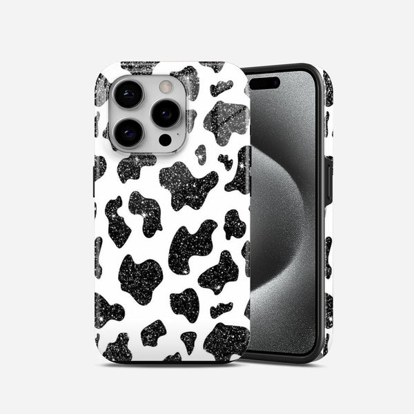 Cow  Print  Black  and  While  2  in  Mobile  Case