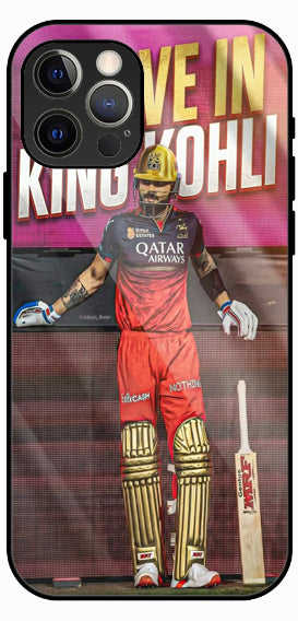 Cricket King Poster Style Luxury Glass Back Phone Case