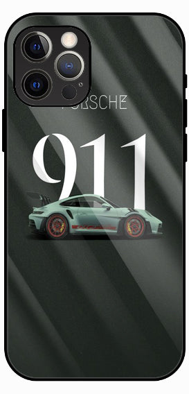 Dark Green Typography Premium Glass Phone Case