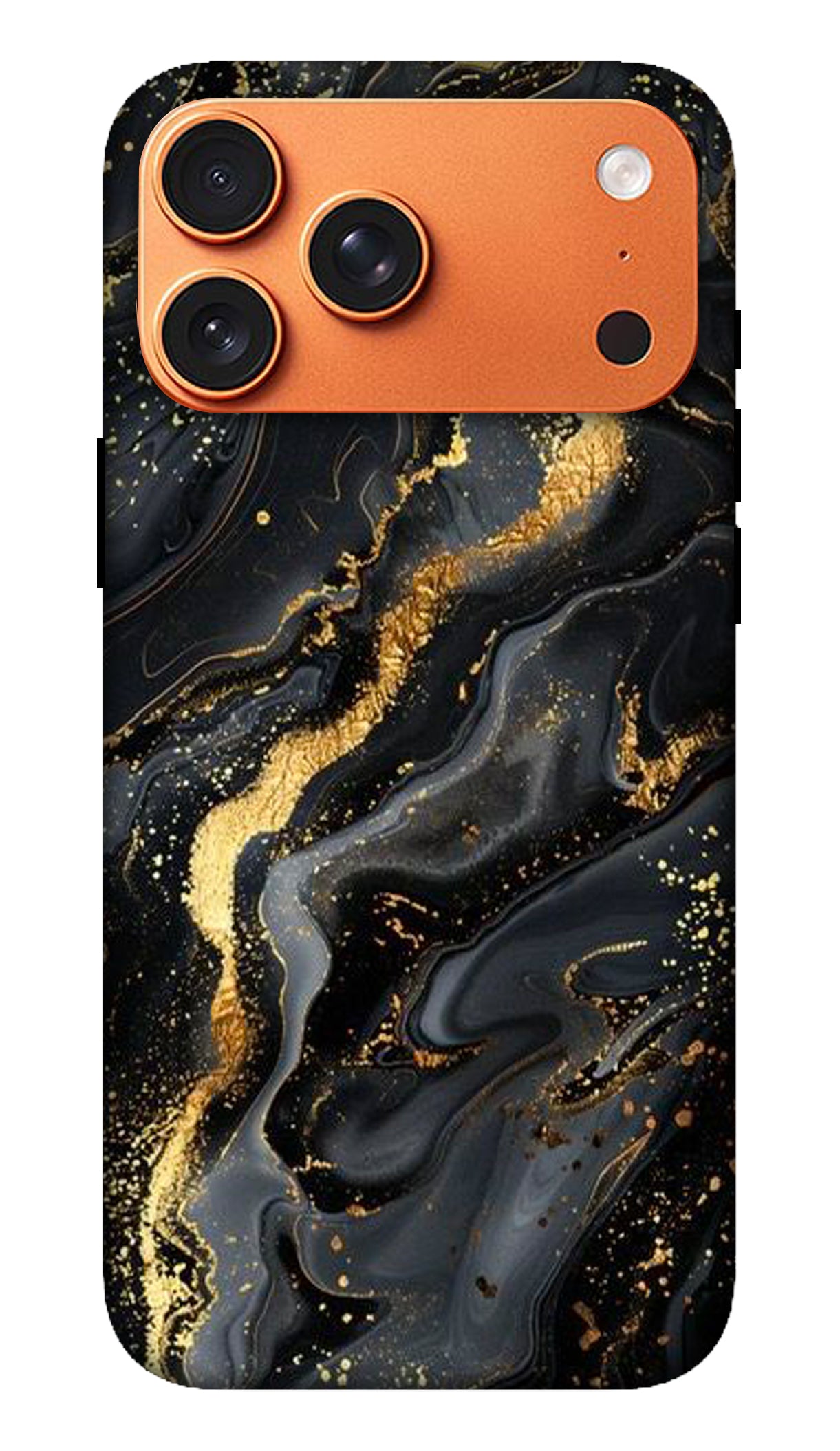 Dark Marble Gold Lines Phone Case