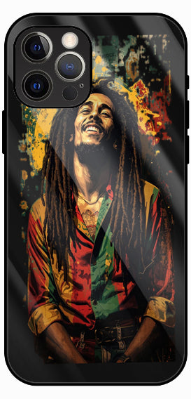 Dark Mood Portrait Luxury Glass Back Phone Case