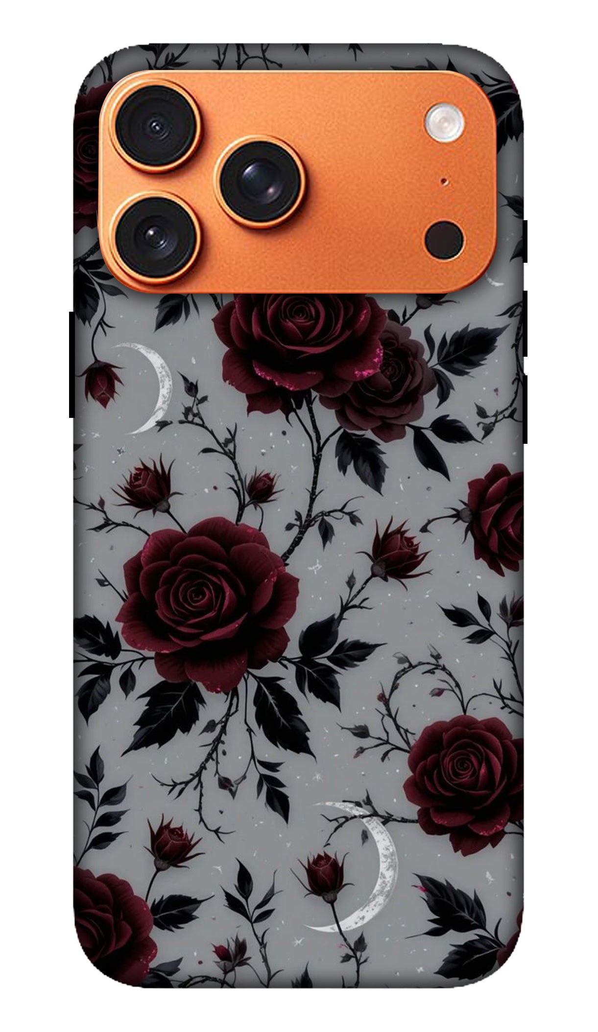 Dark Rose Grunge Floral Phone Case