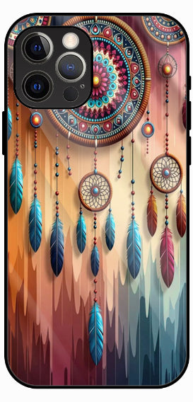 Dreamcatcher Art Luxury Glass Back Phone Case