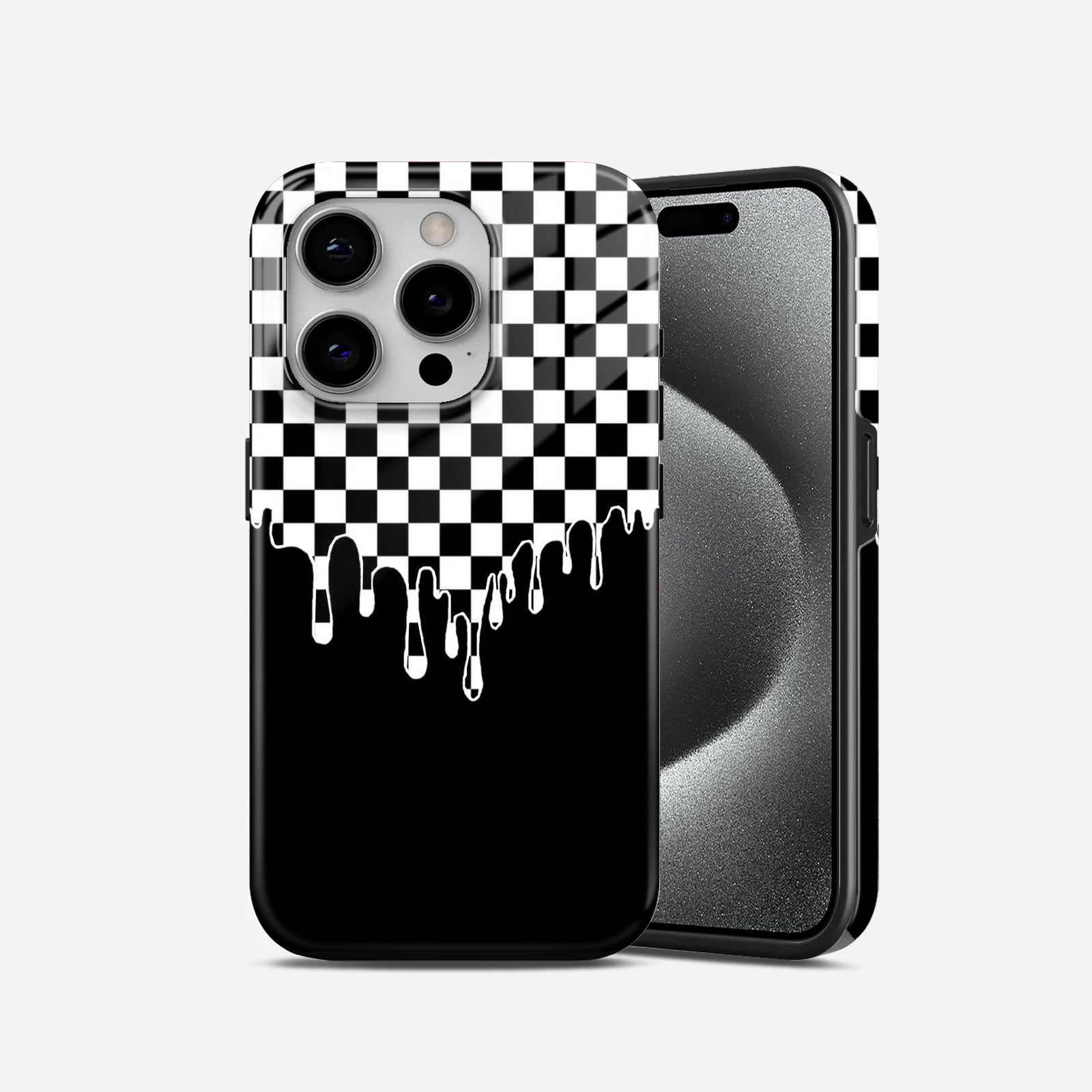 Dripping  Checks  2  in  1  Mobile  Case