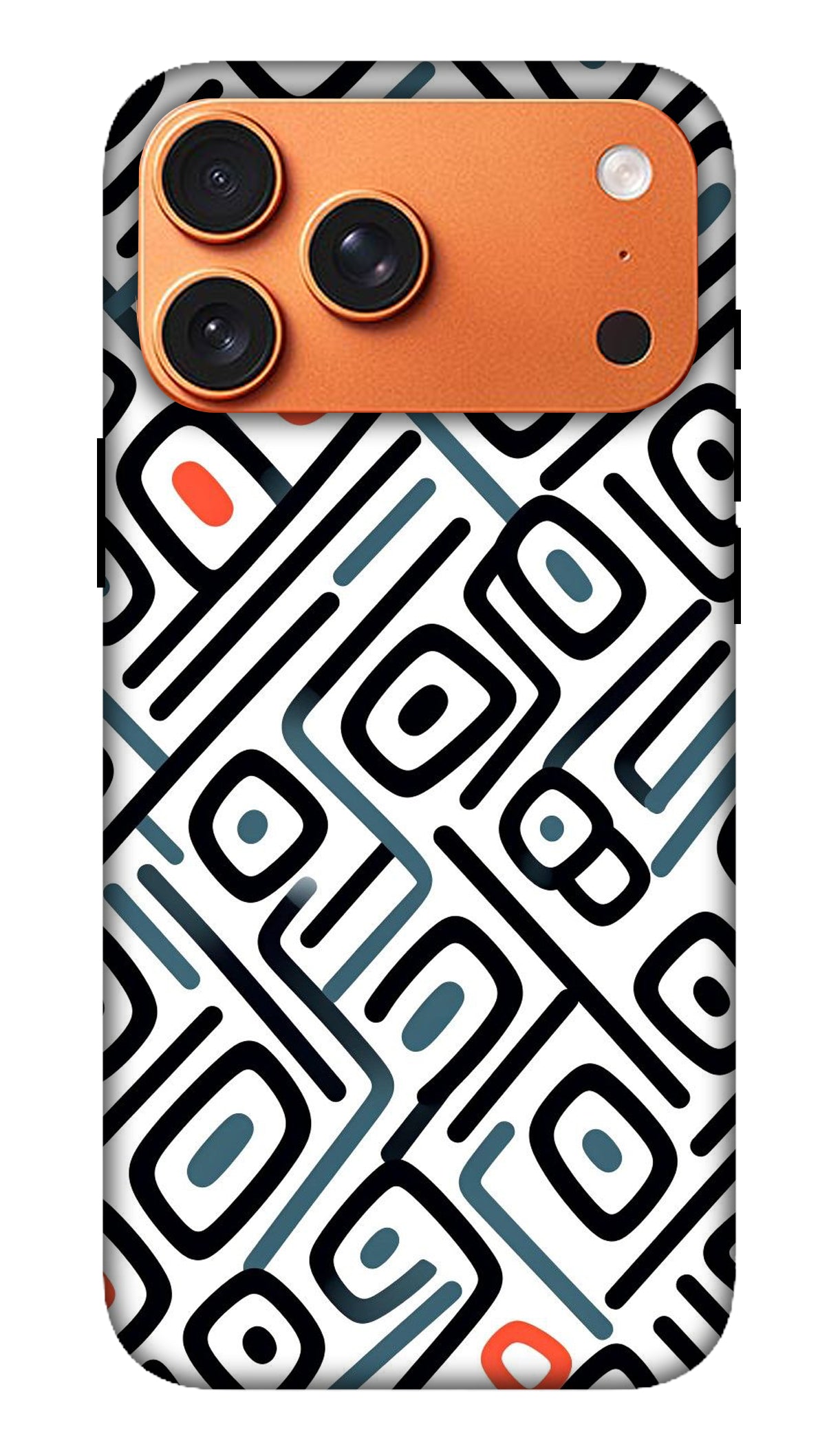 Geometric Line Art Pattern Phone Case