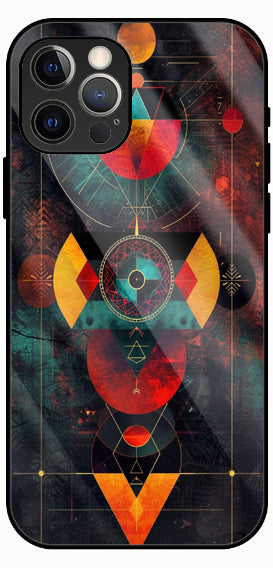 Geometric Marble Abstract Luxury Glass Back Phone Case