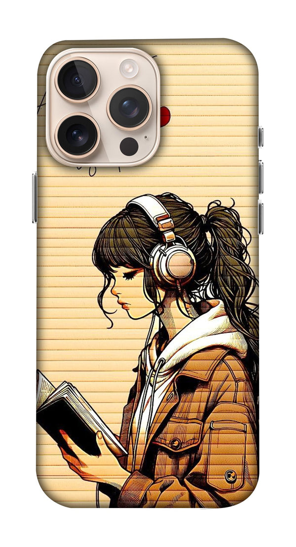 Girl with Music Headphones Mobicase