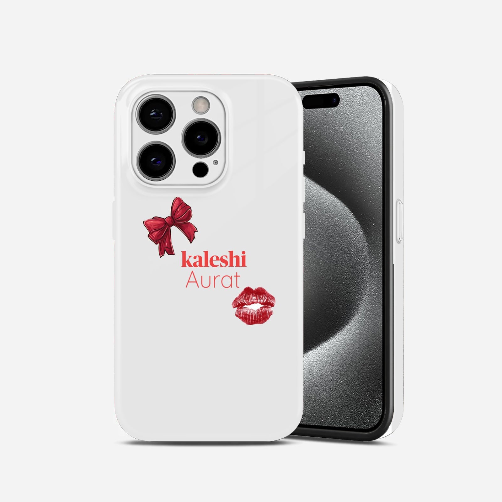 Kaleshi Aurat with Bow and Lip Hard Glossy Case - Stylish & Protective Cover