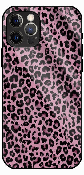 Leopard Chic Pink Premium Glass Phone Case