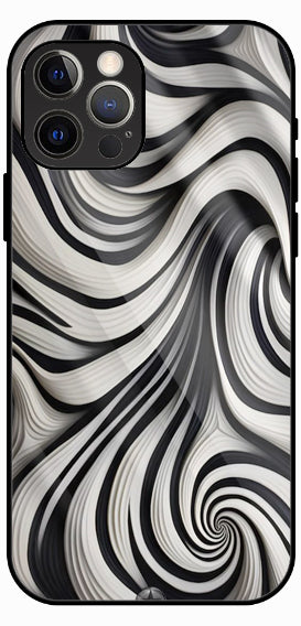 Marble Flow Chrome Abstract Luxury Glass Back Phone Case