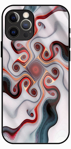 Marble Swirl Fusion Luxury Glass Back Phone Case