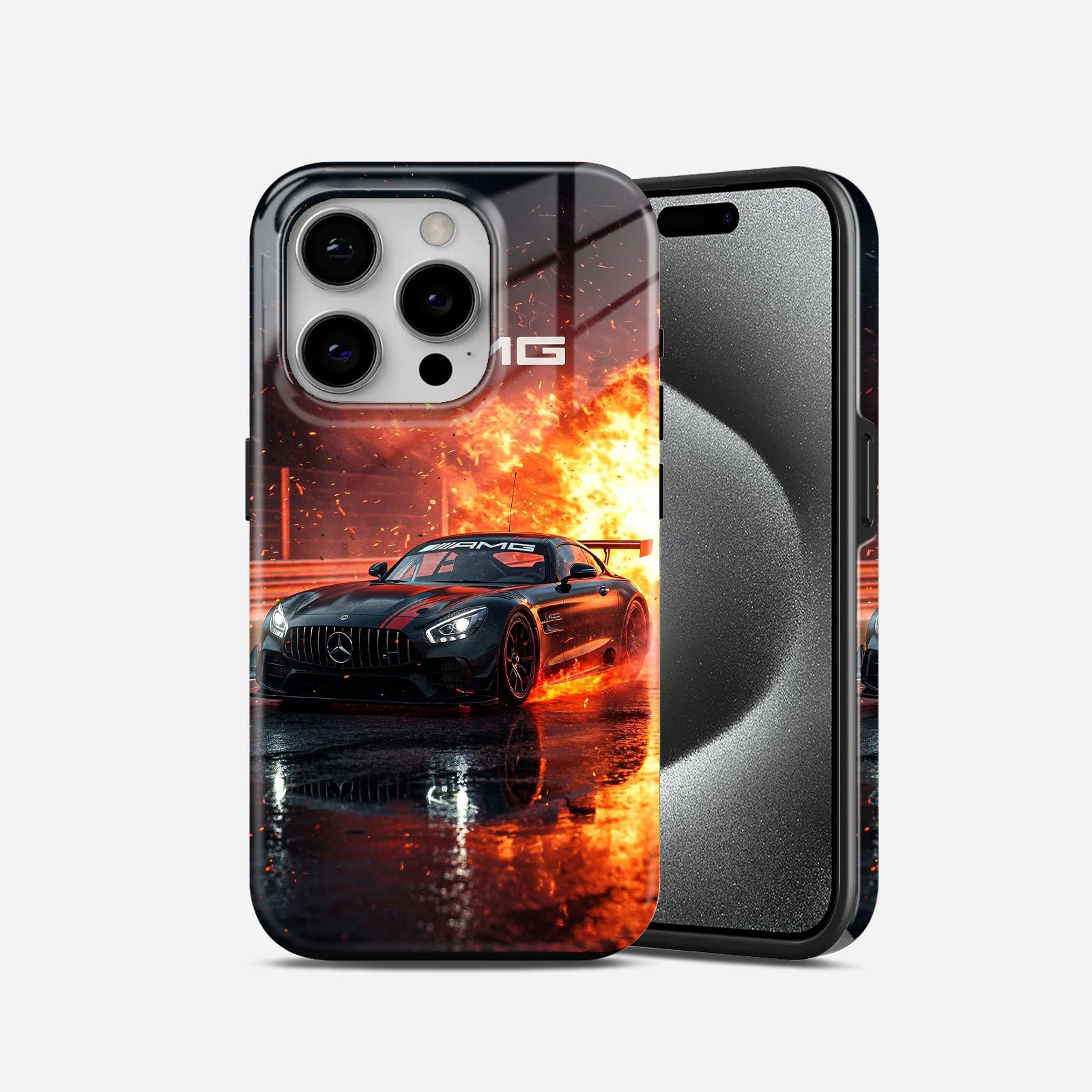 Mercedes  Benz  Black  2  in  1  Mobile  Case