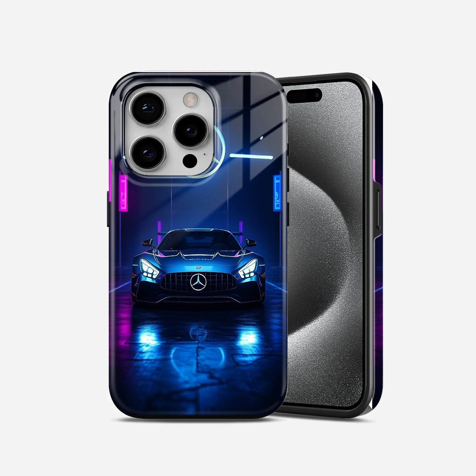 Mercedes  Benz  Reflective  Surface  2  in  1  Mobile  Case