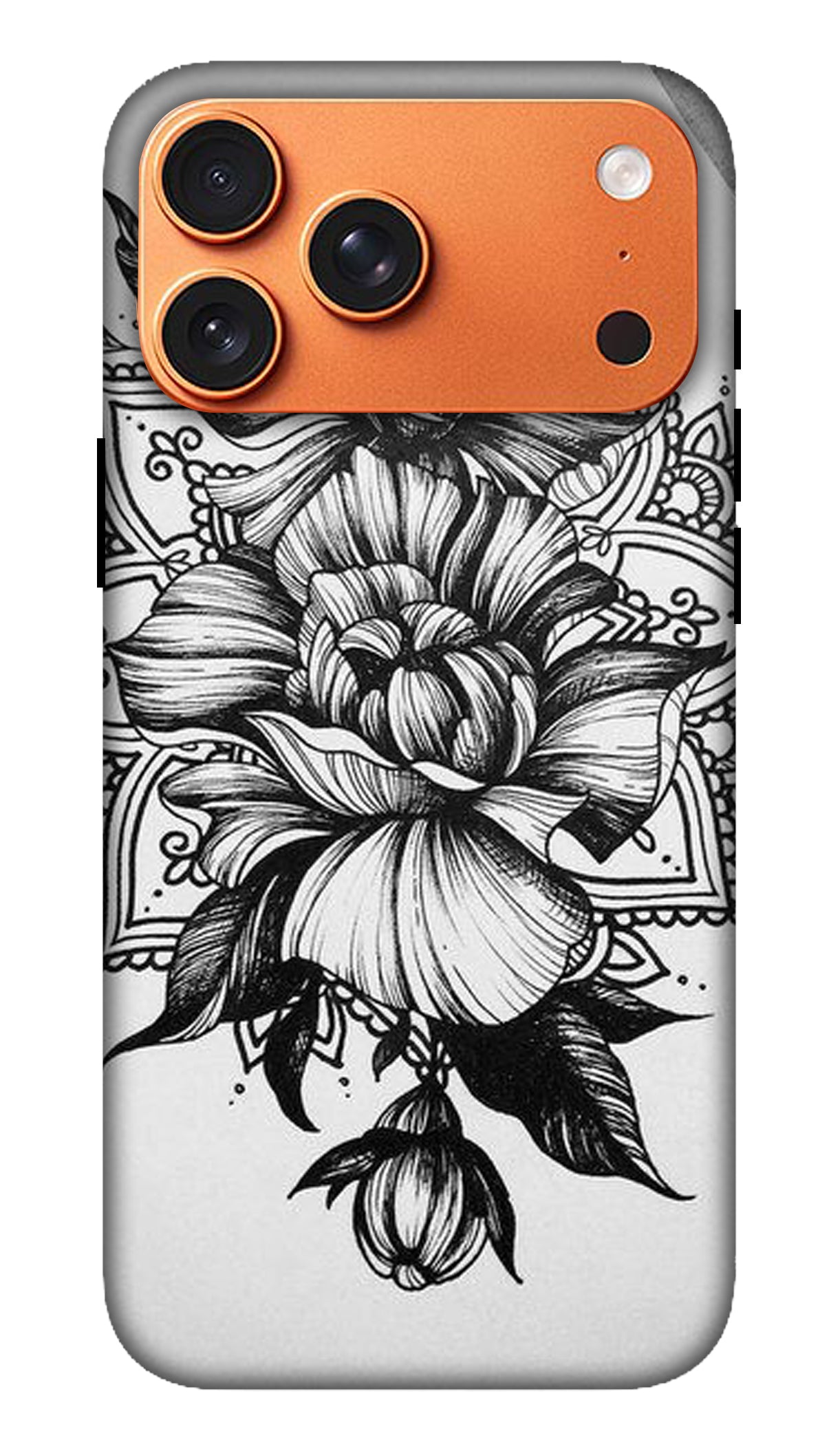 Minimal Line Mandala Sketch Phone Case