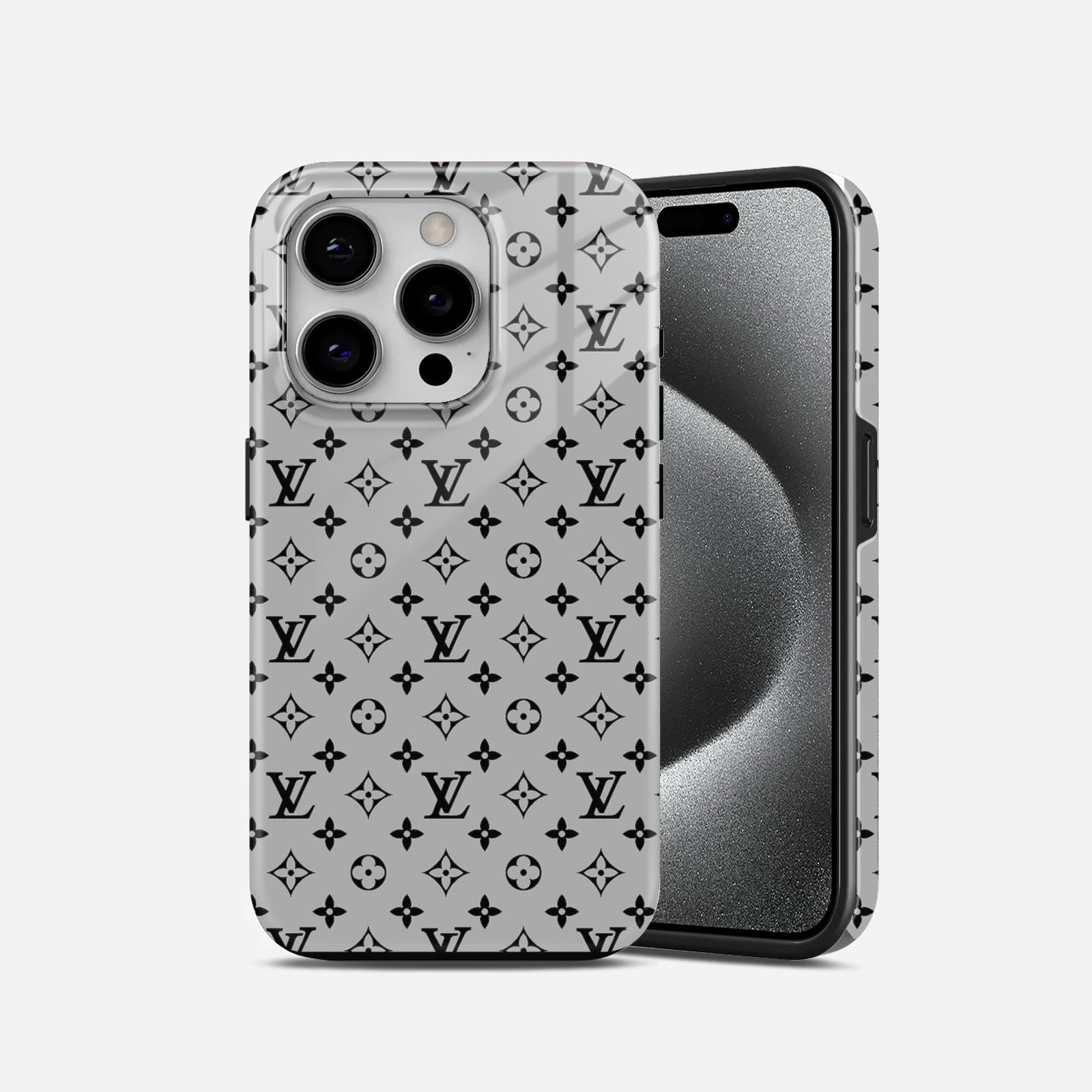 Monogram on White Bck 2 in 1 Mobile Case