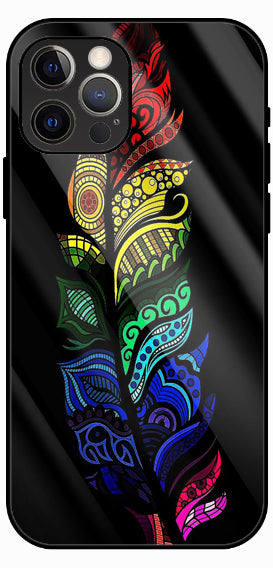 Neon Animal Art Portrait Luxury Glass Back Phone Case