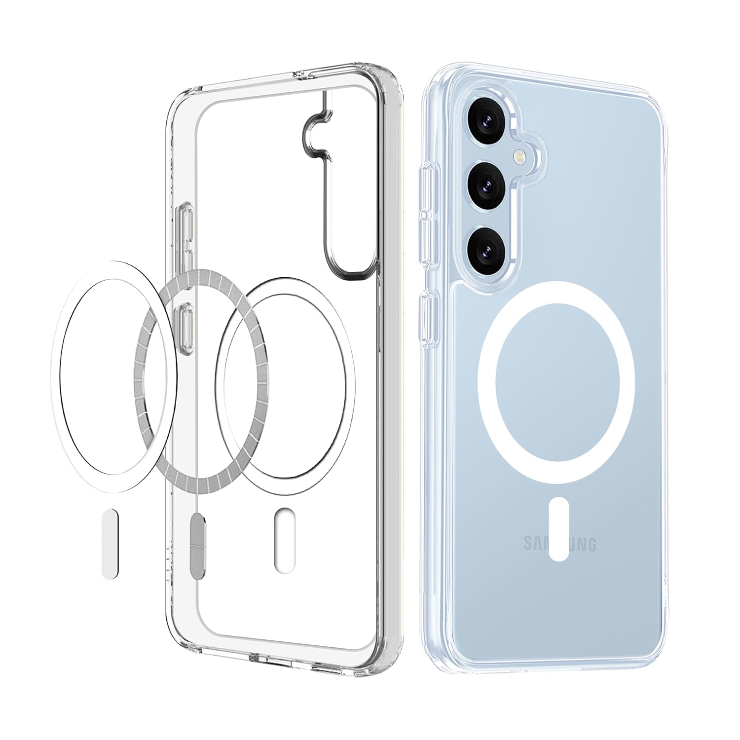 Crystal Clear MagSafe Transparent Case