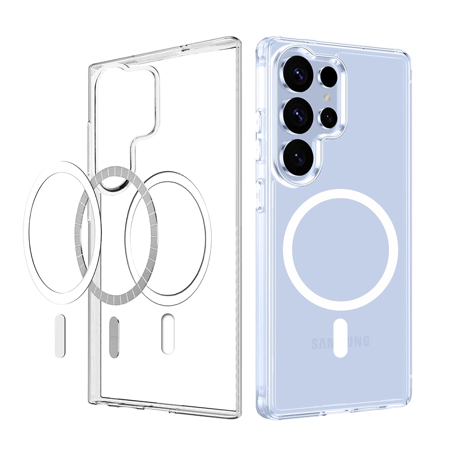 Crystal Clear MagSafe Transparent Case