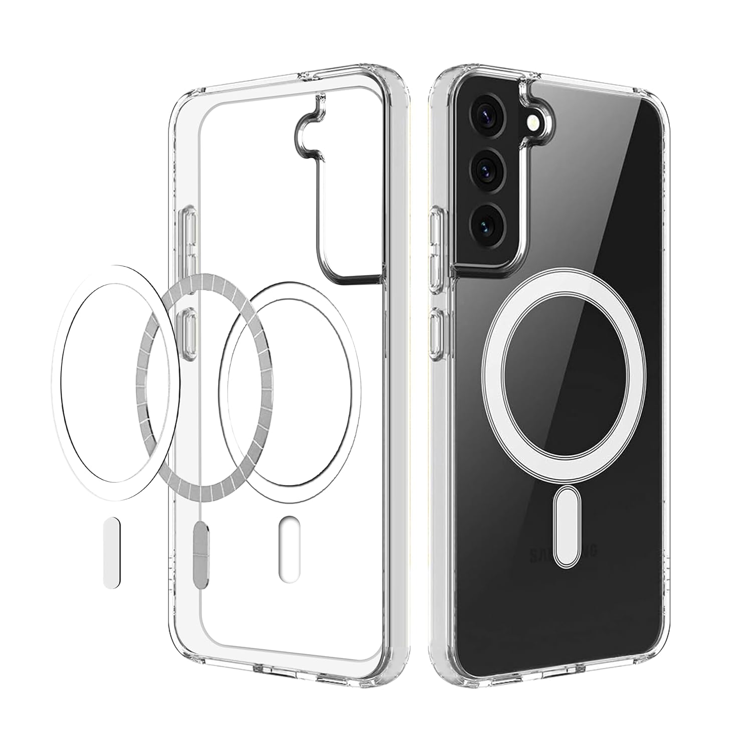 Crystal Clear MagSafe Transparent Case
