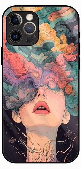 Pastel Dream Waves Luxury Glass Back Phone Case